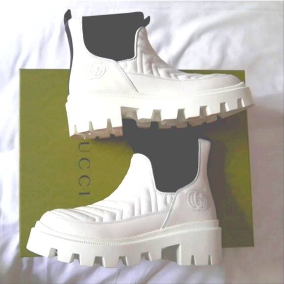 Gucci Shoes - Nwb-Gucci matelasse leather Chelsea pull on ankle boots